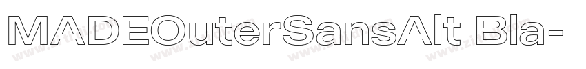 MADEOuterSansAlt Bla字体转换